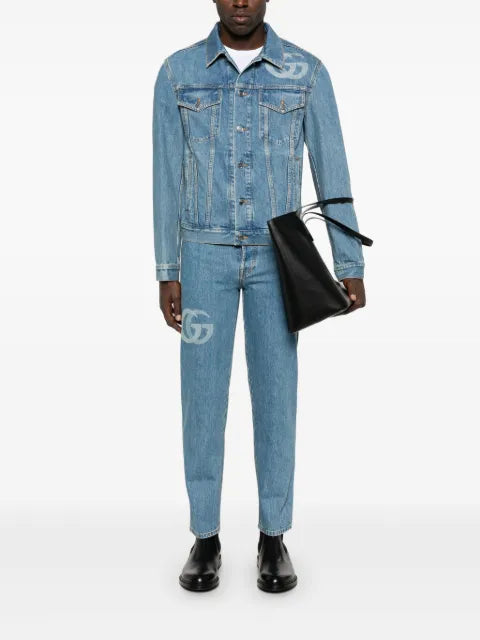 Gucci lasered Double G denim jacket