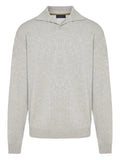 Sease ribbed spli-neck sweater
