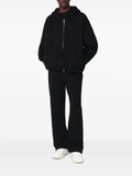 Represent zip-up hooded cardigan