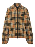 Burberry Check wool cashmere blend fleece