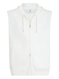 Brunello Cucinelli zipped sleeveless hoodie