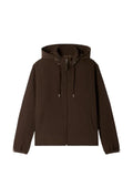 SANDRO hooded zip-up jacket