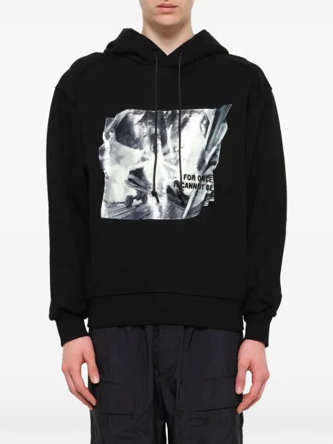 Juun.J graphic-print drawstring hoodie