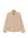 Emporio Armani regular fit blouson jacket in plain fabric with cotton