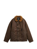 Barbour fleece-collar jacket