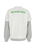 Balenciaga layered-sleeve sweatshirt