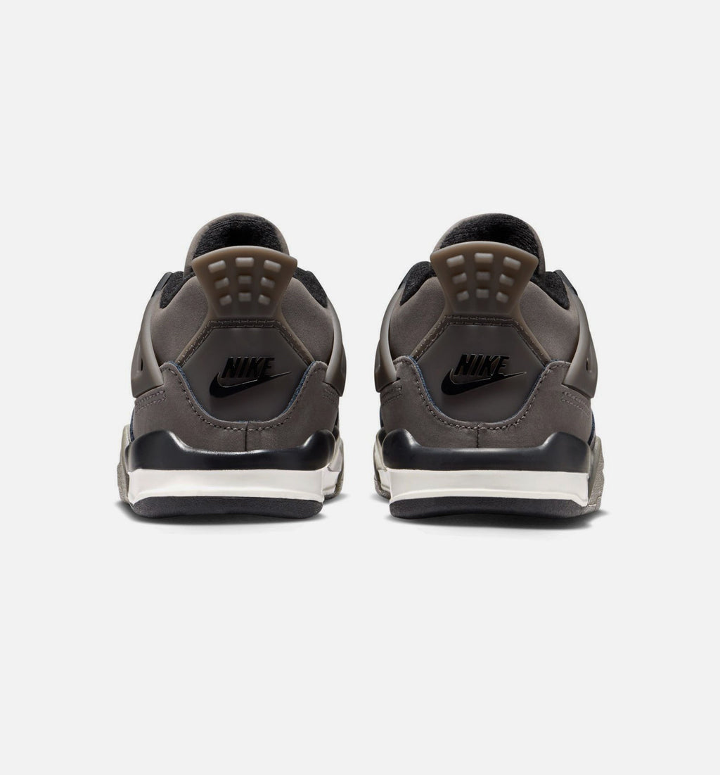Air Jordan 4 Retro Cave Stone and Black Infant/Toddler Sneakers