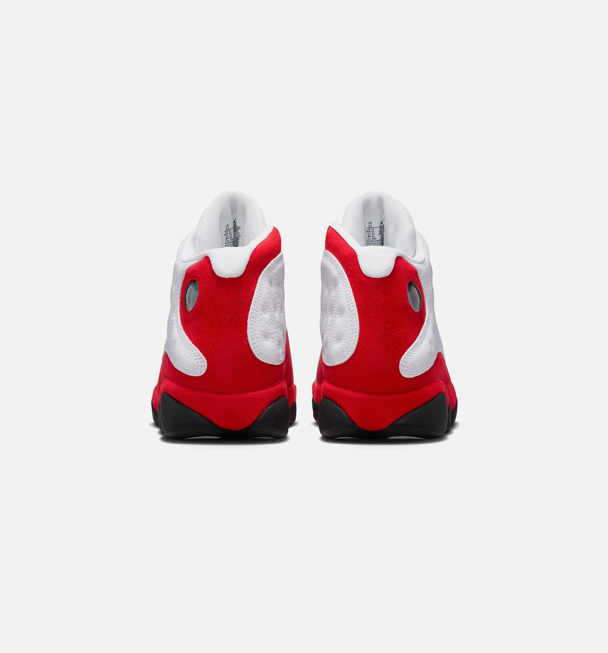 Air Jordan 13 Retro White and University Red Men's Sneakers - White/Black/True Red