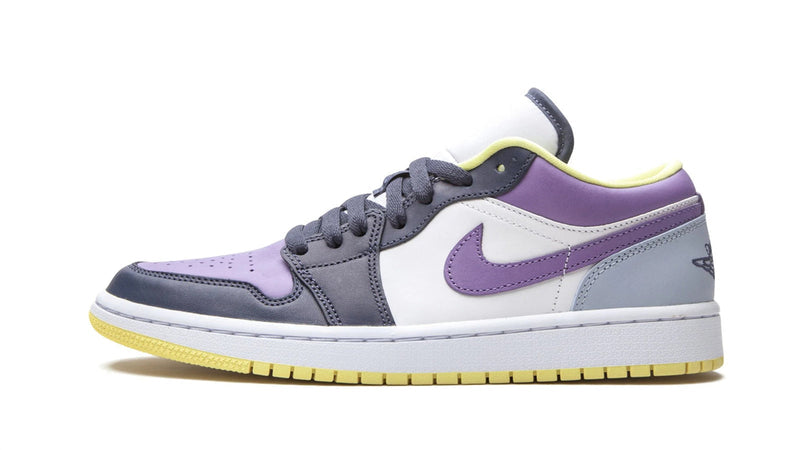 Air Jordan 1 Low SE 'Mismatched Purple & Magenta' Women's Sneakers