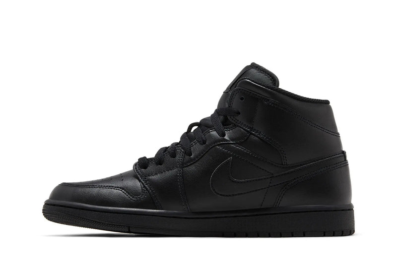 Air Jordan 1 Mid 'Triple Black' 2022 Men's & Women's Sneakers