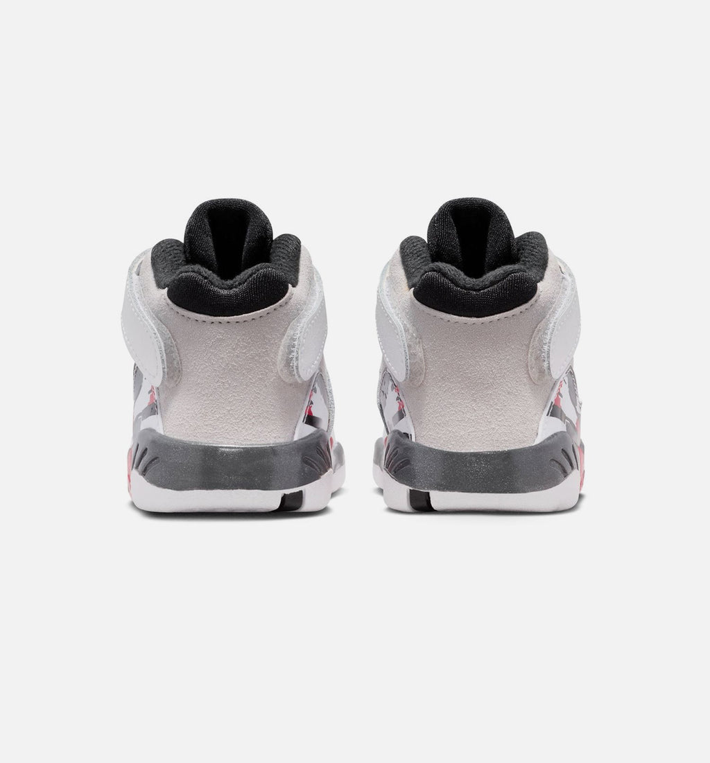 Air Jordan 8 Retro White and True Red | Infant/Toddler Lifestyle Shoe | White/Black/True Red