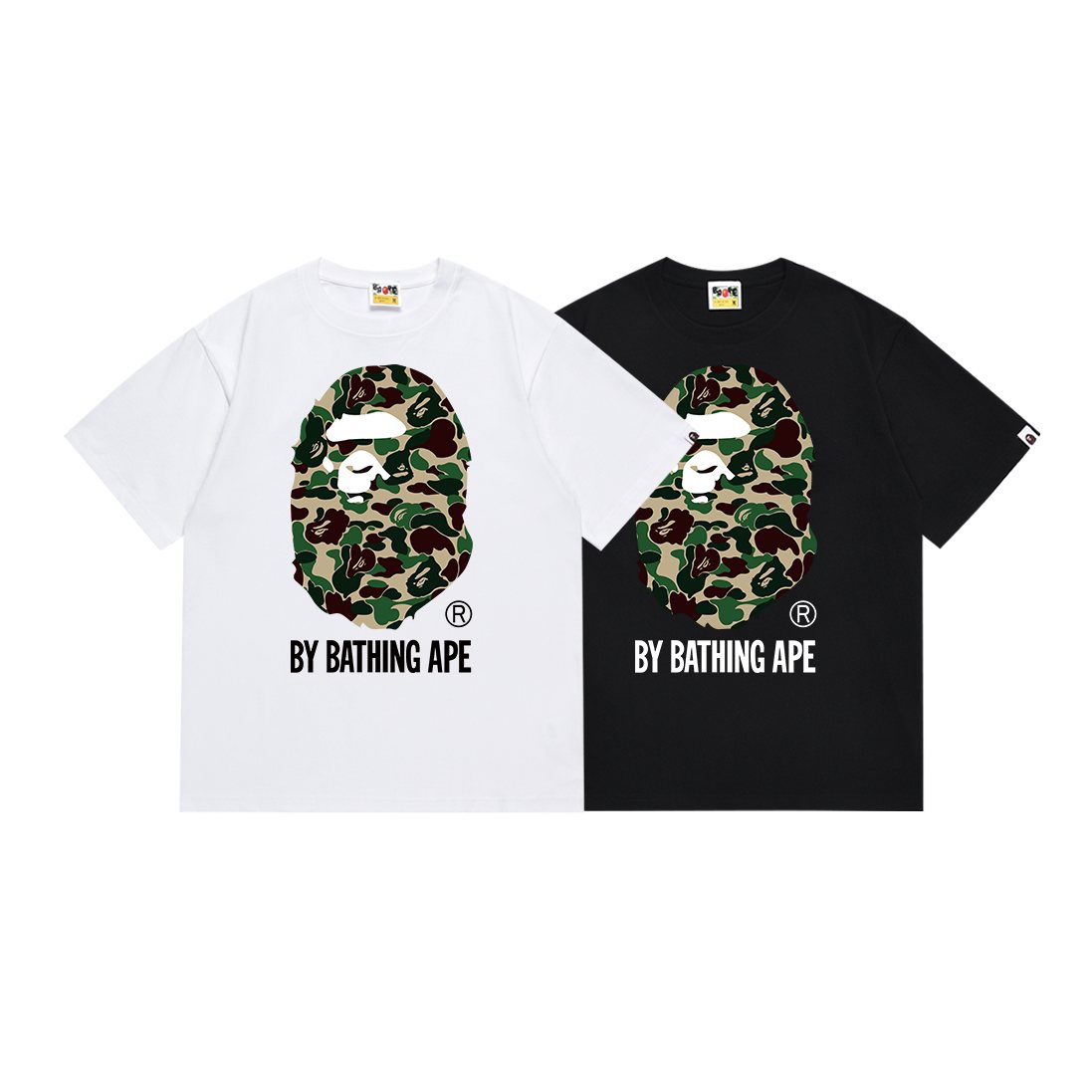 BAPE Green Camo Ape Head Graphic T-Shirt