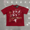 Mixed Emotion Warning Graphic Short-Sleeve T-Shirt
