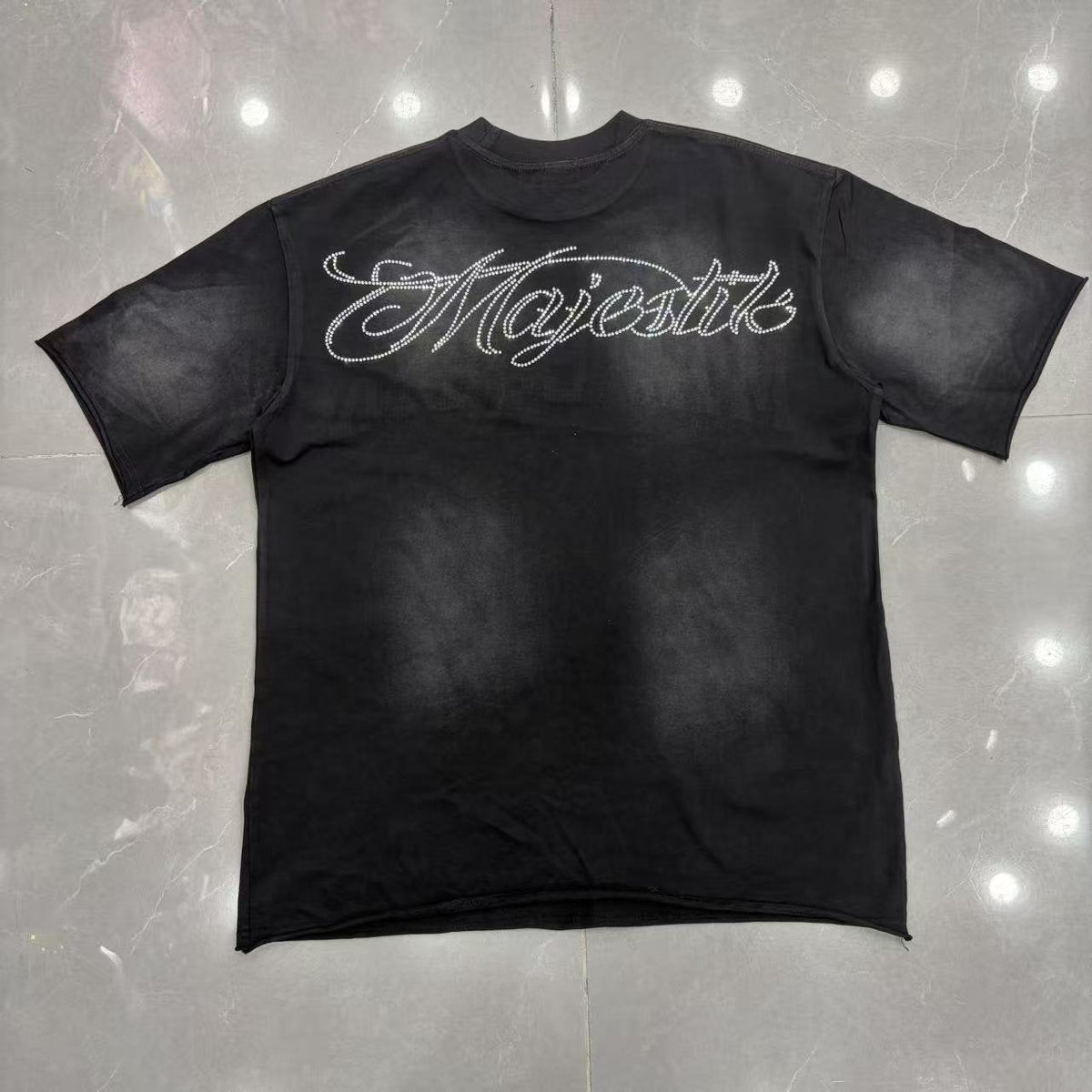 MAJESTIK Script Graphic Short-Sleeve T-Shirt