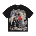 MIXED EMOTION Rhinestone Graphic T-Shirt