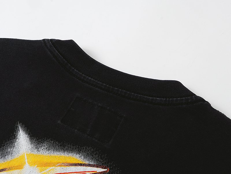Godspeed Washed Black Front & Back Graphic T-Shirt