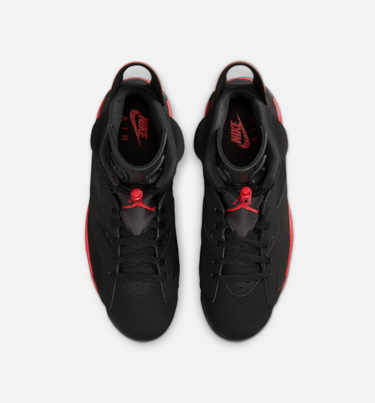 Air Jordan 6 Retro Infrared Men's Sneakers - Black / Light Crimson