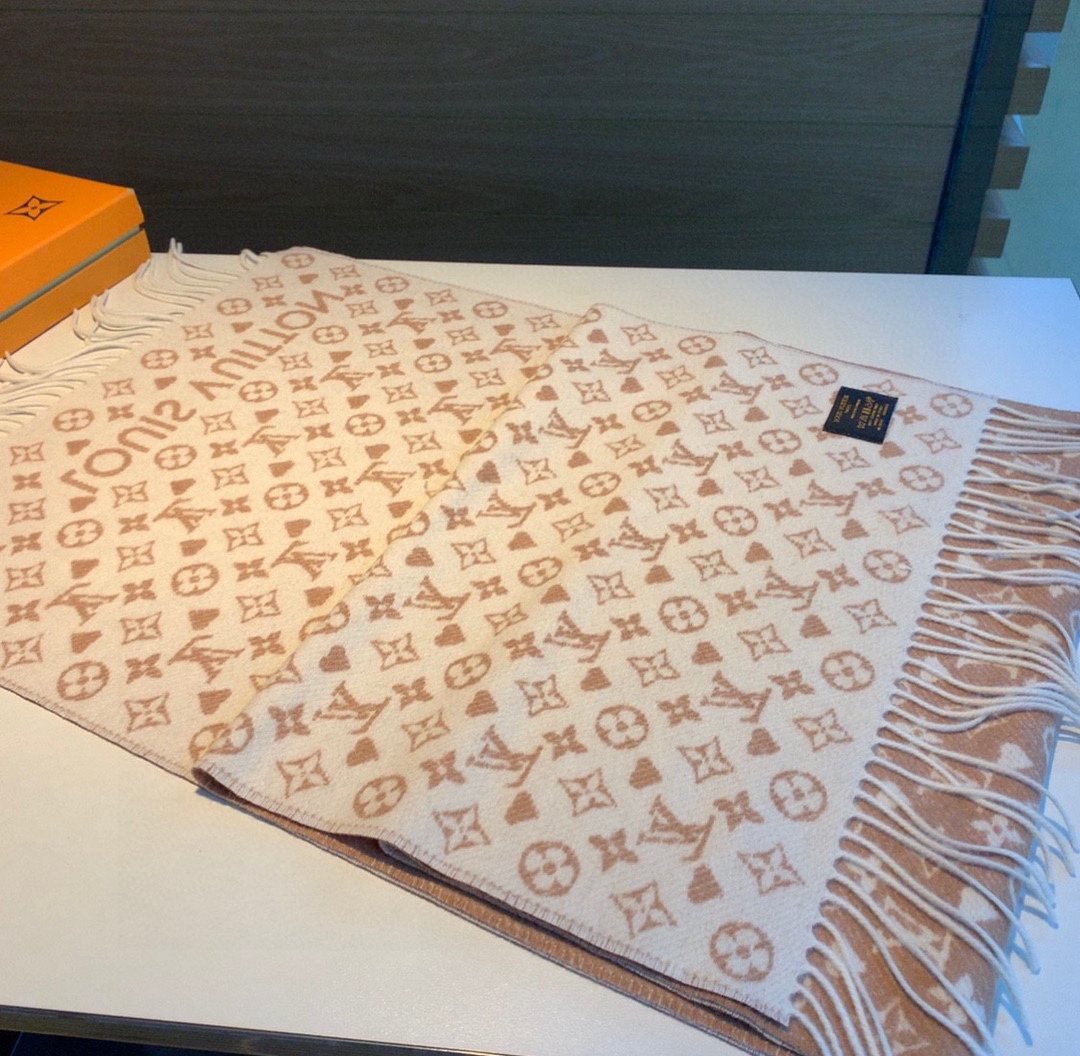 Louis Vuitton Reversible Monogram-Inspired Scarf