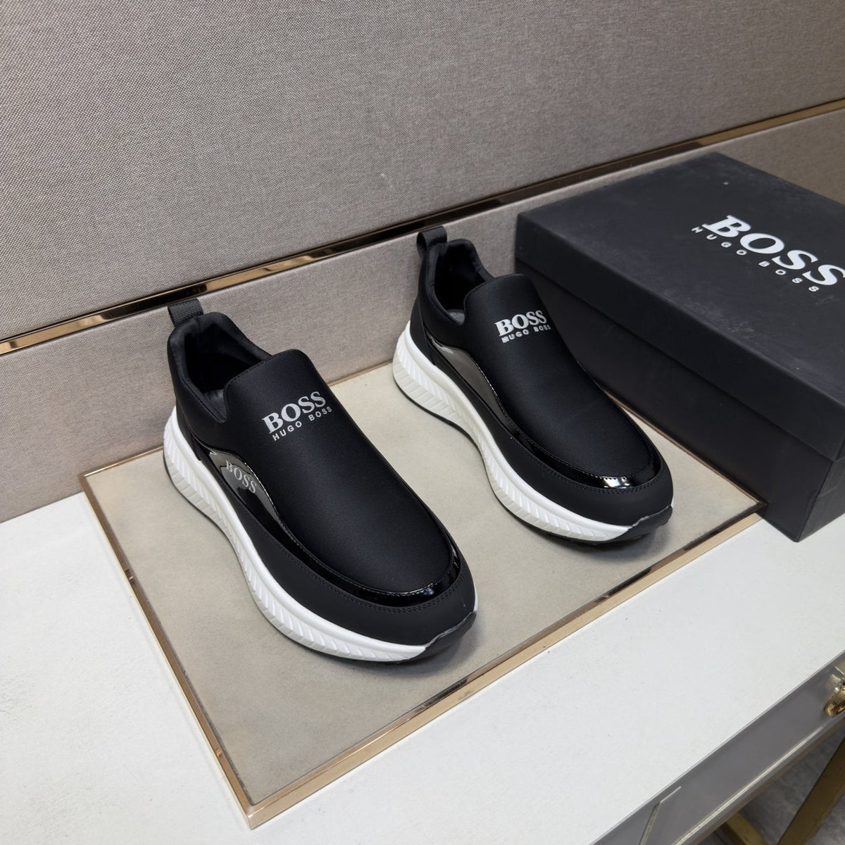 Hugo Boss Black Slip-On Shoes