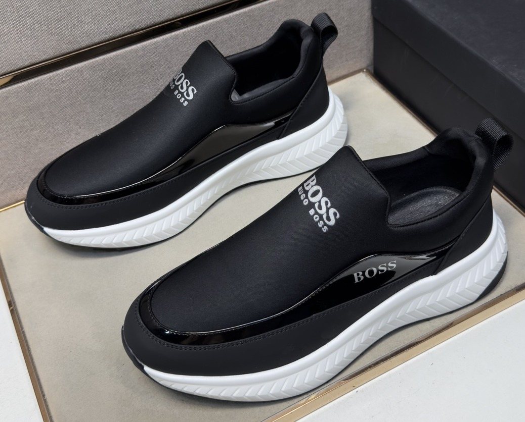 Hugo Boss Black Slip-On Shoes