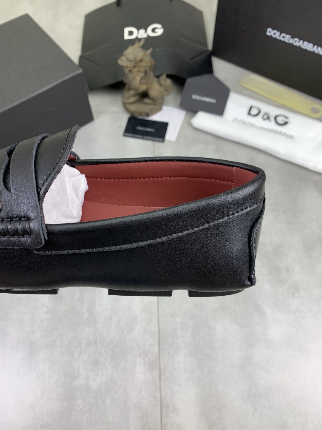 Dolce & Gabbana Navy Driving Loafers